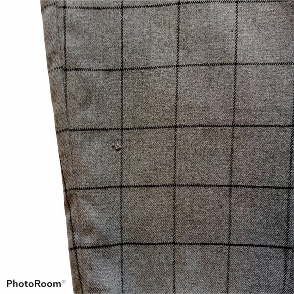 Calvin Klein Pants/Trousers  sz 14W  Gray Windowpane Plaid  Suit Separates  NWT - Picture 7 of 8